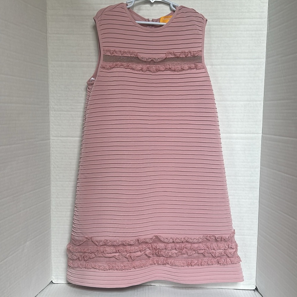 Tadashi Shoji Kids Girls Pink Sleeveless Sheet Dress Size XL